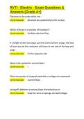 RVTI  Exam Package Deal With Complete Solutions 