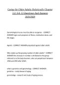 Caring for Older Adults Holistically Chapter 1-2&comma; 5-6&comma; 11 Questions And Answers 2025&sol;2026