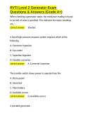 RVTI Level 2 Generator Exam Questions & Answers &lpar;Grade A&plus;&rpar;&period;docx&NewLine;&NewLine;