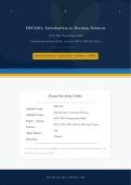 DSC1501 Exam Revision OCT&sol;NOV 2026 Questions & Answers Past Papers 2026
