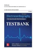 Test Bank Electrocardiography for Healthcare Professionals 5th Edition 2026 ISBN Kathryn Booth Complete Guide A&plus;&NewLine;