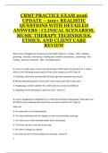 CBMT Practice Exam 2025&sol;2026 &ndash; 300&plus; Practice Questions and Answers on Music Therapy&comma; Ethics & Client Care