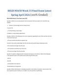 REGIS NU650 Week 15 Final Exam Questions and Answers
