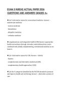 EXAM 5 NUR242 TESTED QUESTIONS 2026&NewLine;STUDY GUIDE GRADED A&plus;EXAM 5 NUR242 TESTED QUESTIONS 2026&NewLine;STUDY GUIDE GRADED A&plus;