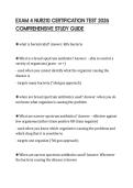 EXAM 1 NUR242 MEDICAL SURGICAL NURSING&NewLine;EXAM PREP 2026 COMPLETE STUDY GUIDE&NewLine;GRADED A&plus;