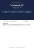 WGU D236 Pathophysiology Objective Assessment Actual Exam 2026&sol;2027 &vert; Complete Exam-Style Questions &vert; 100&percnt; Verified &ndash; Detailed Rationales &ndash; Pass Guaranteed &ndash; A&plus; Graded&NewLine;&NewLine;