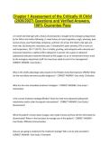Chapter 1 Assessment of the Critically Ill Child &lpar;2026&sol;2027&rpar; Questions and Verified Answers&comma; 100&percnt; Guarantee Pass