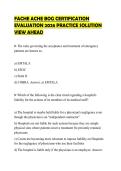 FACHE ACHE BOG EXAMINATION 2026&NewLine;COMPLETE UPDATED Q&A BUNDLED&NewLine;SOLUTIONS