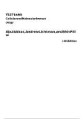 Test Bank for Cellular and Molecular Immunology 10th Edition by Abul K&period; Abbas&comma; Andrew H&period; Lichtman & Shiv Pillai &vert; ISBN  &vert; All Chapters Complete
