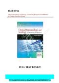 Test Bank - for Clinical Immunology and Serology A Laboratory Perspective Fourth Edition by Christine Dorresteyn Stevens&comma; All Chapters &vert; Complete Guide A&plus;&NewLine;