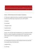 WGU D415 Software Defined Networking SDN Objective Assessment Actual Exam 2026&sol;2027 &vert; Complete Review with Detailed Rationales &vert; Pass Guaranteed &ndash; A&plus; Graded&NewLine;&NewLine;