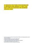 ATI MEDSURG PROCTORED EXAM 2025&sol;2026 NGN ATI MEDSURG EXAM VERSION A&comma; B AND C TEST BANK COMPLETE QUESTIONS AND ANSWERSS UPDATED LATEST
