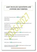 AGET 354 EXAM 2 QUESTIONS AND&NewLine;ANSWERS 2026 VERIFIED&period;