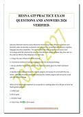 RESNA ATP PRACTICE EXAM&NewLine;QUESTIONS AND ANSWERS 2026&NewLine;VERIFIED&period;