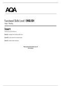 AQA Functional Skills English Reading Source Booklet Jan 2025&colon; Cycling & Exercise&NewLine;&NewLine;