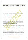 ATP Exam Package Deal Questions and Verified Answers 2026