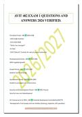 AVIT 402 EXAM 1 QUESTIONS AND&NewLine;ANSWERS 2026 VERIFIED&period;