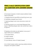 FEMA ICS 100 FINAL COMPREHENSIVE&NewLine;ASSESSMENT 2026 SOLVED QUESTIONS&NewLine;VERIFIED