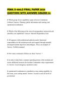 FEMA IS-800&period;D NATIONAL RESPONSE&NewLine;FRAMEWORK FINAL EXAMS 2026 STUDY&NewLine;BUNDLE FINAL REVIEW BUNDLED SOLUTION&NewLine;PACKAGE