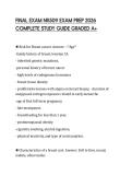 FINAL EXAM NR509 PRACTICE SOLUTION&NewLine;2026 VIEW AHEAD TESTED SET