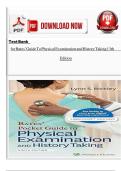 Test Bank for Bates&rsquo; Guide To Physical Examination and History Taking 13th Edition&NewLine;