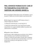 FINAL EXAM MODULE 22 ACTUAL&NewLine;EXAMINATION 2026 QUESTIONS WITH&NewLine;ANSWERS GRADED A&plus;