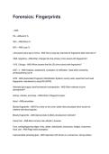 Forensics&colon; Fingerprints Updated 2026&sol;2027 Questions with Expert-Verified Answers