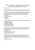 ANCC IQ Certification Exam Prep 2026&sol;2027 with Verified Correct Answers