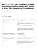 NATE Core Exam Latest 2026 Actual Questions & Verified Answers &lpar;Latest 2026 &sol; 2027 Update&rpar; A&plus; Grade 100&percnt; Guarantee Verified by Experts&period;