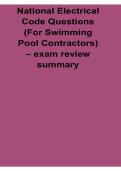 National Electrical Code Questions &lpar;Swimming Pool Contractors&rpar; &ndash; Exam Review Summary&comma; NEC Pool Wiring Requirements & Safety Guide 2026