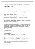 AIF EXAM 2026 WITH VERIFIED QUESTIONS &NewLine;AND ANSWERS