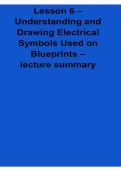 Lesson 6 &ndash; Understanding and Drawing Electrical Symbols Used on Blueprints Lecture Summary&comma; Blueprint Reading & Electrical Diagram Guide 2026 &lpar;Author&colon; Not specified&rpar;
