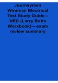 Journeyman Wireman Electrical Test Study Guide &ndash; NEC &lpar;Larry Bobo Workbook&rpar; Exam Review Summary & Licensing Preparation Guide 2026 &lpar;Author&colon; Larry Bobo&rpar;