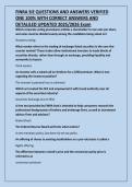 FINRA SIE QUESTIONS AND ANSWERS VERIFIED &NewLine;ONE 100&percnt; WITH CORRECT ANSWERS AND &NewLine;DETALILED UPDATED 2025&sol;2026 Exam 