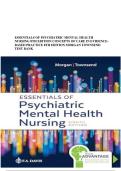 ESSENTIALS OF PSYCHIATRIC MENTAL HEALTH &NewLine;NURSING 8TH EDITION CONCEPTS OF CARE IN EVIDENCEBASED PRACTICE 8TH EDITION MORGAN TOWNSEND &NewLine;TEST BANK