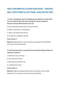HESI AND ATI RN EXAM EXIT STUDY FOR NURSING STUDENTS 2026- ALREADY RANKED A&plus;
