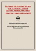 GACE MEDIA SPECIALIST PRACTICE QUIZ 2026 STUDY GUIDE &vert; PRACTICE QUESTIONS&comma; ANSWERS & RATIONALES
