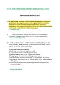 NUR4590 &sol; NUR 4590 Exam 2&colon; Professional Identity of the Nurse Leader &lpar;Latest 2026 &sol; 2027&rpar; &ndash; Rasmussen&NewLine;