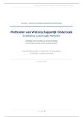 Verkorte samenvatting kwalitatieve& gemengde methoden en menselijke biologie & ziekteleer