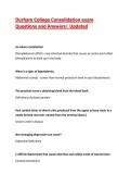 Durham College Consolidation Complete Actual exam Questions and Answers&vert; 2026&sol;27 Updated