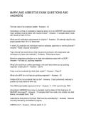 MARYLAND ASBESTOS EXAM QUESTIONS AND ANSWERS