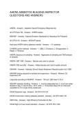 AHERA ASBESTOS BUILDING INSPECTOR QUESTIONS AND ANSWERS
