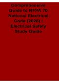 Comprehensive Guide to NFPA 70 National Electrical Code 2026 Electrical Safety Study Guide and Exam Review 2025&sol; 2026