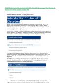 NR 507 Week 5 Anxiety Disorders Study Guide 2026 &vert; Mental Health Assessment&comma; Panic Disorders &&NewLine;Nursing Interventions &vert; Complete Solutions PDF&NewLine;