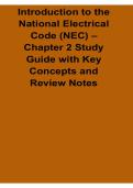 Introduction to the National Electrical Code NEC Chapter 2 Study Guide with Key Concepts and Review Notes Electrical Exam Prep 2025&sol; 2026