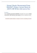 Hydrometry Exam 2026&sol;2027&colon; 100 MCQs&NewLine;&NewLine;
