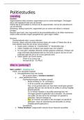 Lesnota's vak 'Politiestudies'