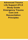 Advanced Trauma Life Support ATLS Study Guide Emergency Trauma Care and Resuscitation 2025&sol; 2026