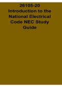 26105-20 Introduction to the National Electrical Code NEC Study Guide 2025&sol; 2026