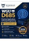 WGU D685 &ndash; Practical Applications of Prompt Engineering Objective Assessment &vert; OA Pack &vert; Full Questions and Answers &vert; 2026 Updated &vert; 100&percnt; Correct&period;